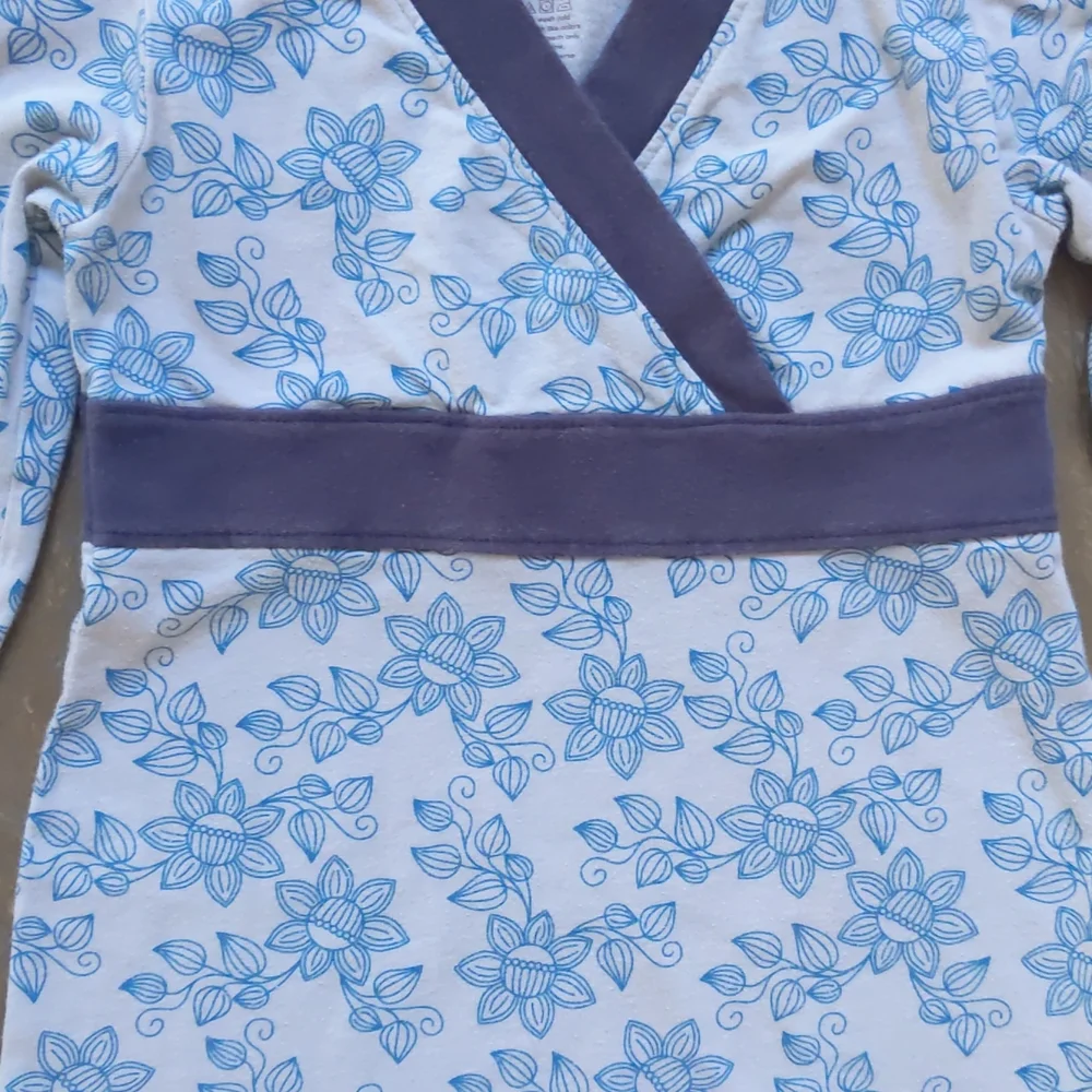 Size 4 Tea Collection Faux Kimono Cotton Wrap Dress
